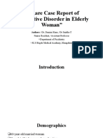 A Rare Case Report of Dissociative Disorder in Elderly Woman