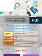 UKURAN SIMPANGAN, DISPERSI DAN VARIASI