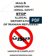 IRAQ No to Deportation of Iranian Refugees!