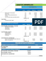 Gastos Generales Fijos y Variables