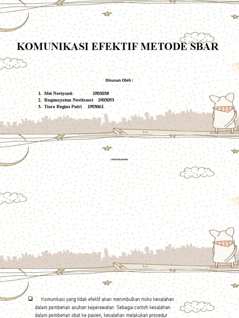 Komunikasi Efektif SBAR dalam Keperawatan | PDF