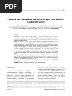 Rends: Cannabis and Cannabinoid Use in Autism Spectrum Disorder: A Systematic Review