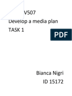 BSBADV507 Develop A Media Plan Task 1