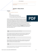 Searching An Element - Binary Search