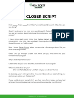 The Closer Script: (Pull Out The Hot Buttons! Let Them Tell You How To Sell Them.)
