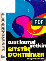 Suut Kemal Yetkin - Estetik Doktrinler - Bilgi Yay-1972-Cs