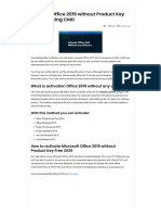 Activate Office 2019 Without Product Key For Free Using CMD