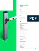 Ficha Técnica - Barrera Automática - I+d3