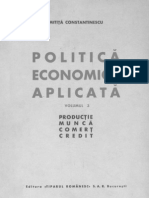 Politică Economică Aplicată Vol III