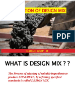 Design Mix for 52 MGD Water Treatment Plant