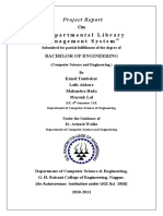 On "Departmental Library Management System": Project Report