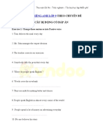 Bai Tap Passive Voice Lop 9 Co Dap An