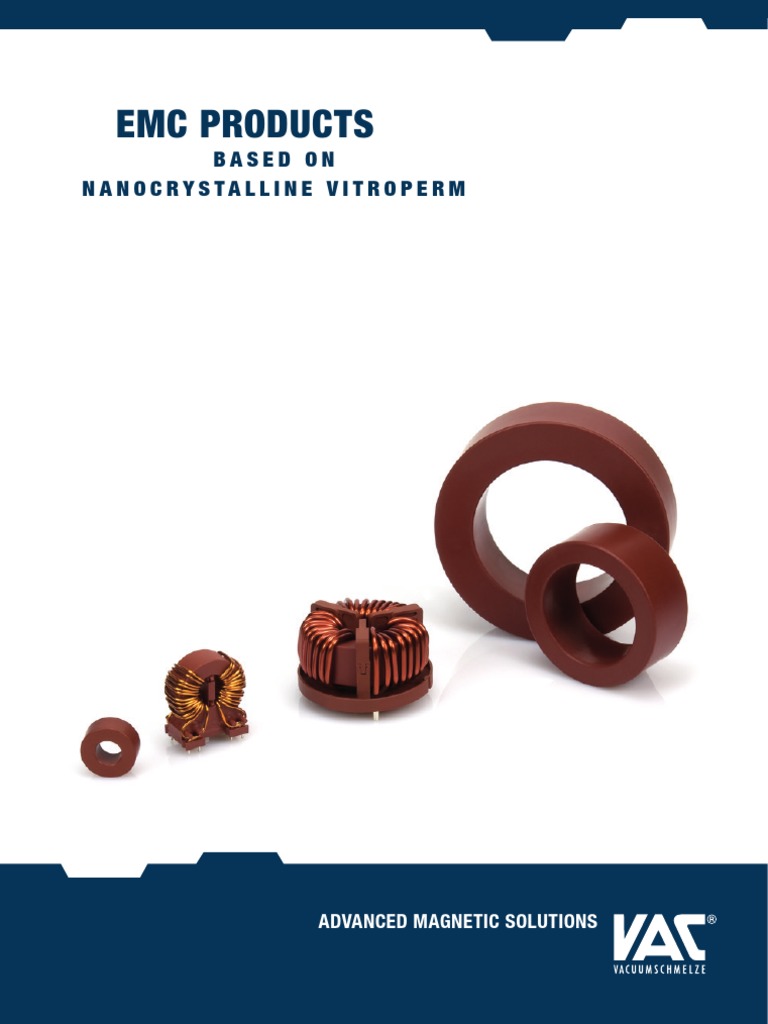 Vacuumschmelze EMC Nanocrystalline VITROPERM PDF Inductance