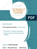 The Sounds of The English Language PART 1