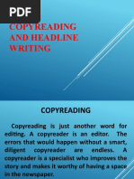 Copyreading and Headline Writing