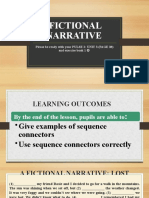 Fictional Narrative: Please Be Ready With Your PULSE 2: UNIT 3 (PAGE 38) and Exercise Book 1