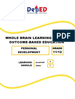 Whole Brain Learning System Outcome-Based Education: Personal Development