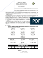 General Math Summative Test 1 and Perf Task 1