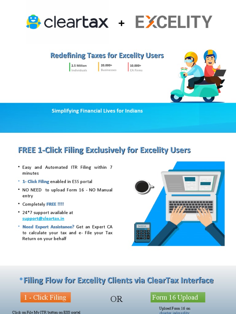 Excelity Users: Simplified Tax Filing | PDF | Business | Computers