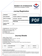 Travel Registration for Tourist Visiting Mussourie