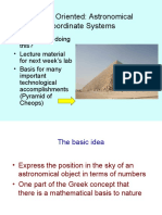 Getting Oriented: Astronomical Coordinate Systems