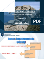Geografia Fisica - Lezione 1 (Weathering)