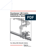 Pyrotenax MI Cable Industrial Wiring Installation Manual: For Alloy 825 Sheath Cables