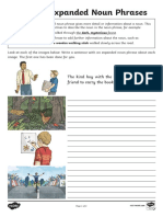 Writing Expanded Noun Phrases Activity Sheet