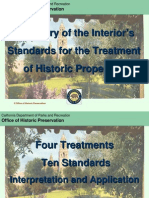 Secretary of the Interior Interior’s Standards for the Treatment of Historic Properties