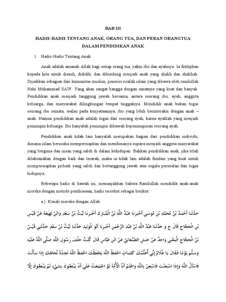 Kumpulan Hadis Skripsi | PDF
