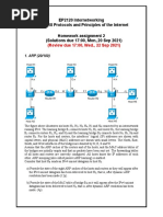 EP2120 Internetworking IK2218 Protocols and Principles of The Internet Homework Assignment 2 (Solutions Due 17:00, Mon.,20 Sep 2021)