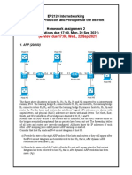 EP2120 Internetworking IK2218 Protocols and Principles of The Internet Homework Assignment 2 (Solutions Due 17:00, Mon.,20 Sep 2021)