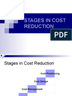 Stages in Cost Reduction