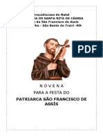 Novena para a Festa de São Francisco de Assis