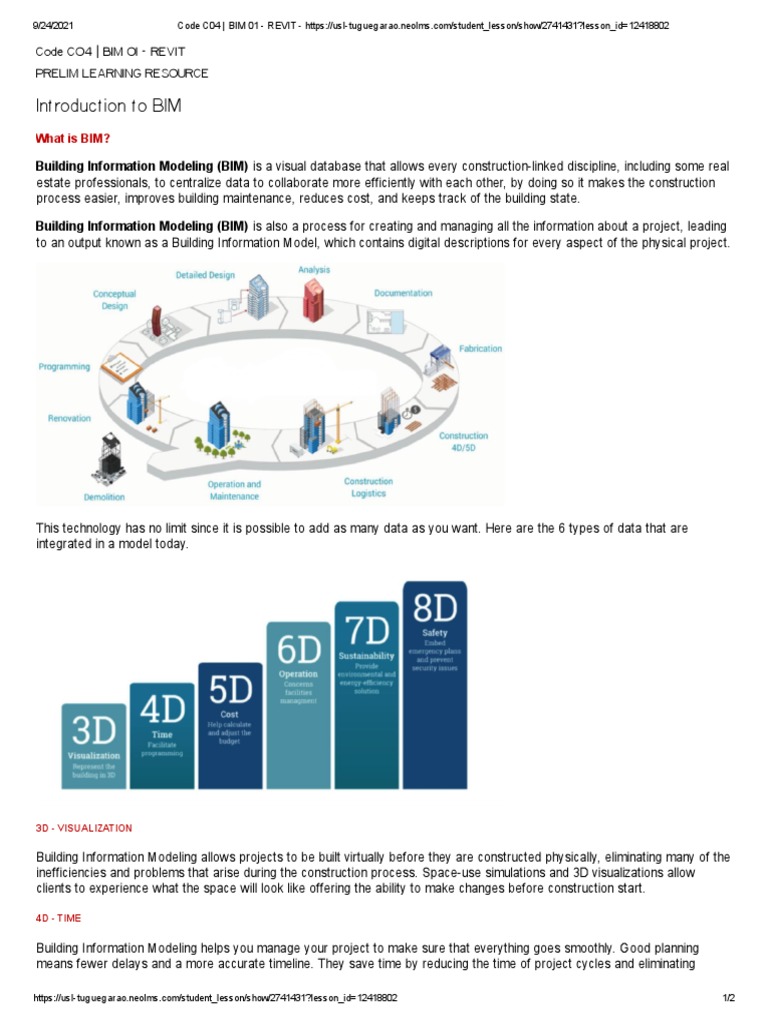 Introduction to Building Information Modeling | PDF | Building ...