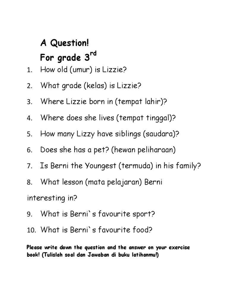 A Question Kls 3 | PDF