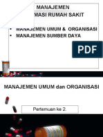 Managemen Farmasi RS (Umum Dan Organisasi)