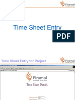 Time Sheet Entry