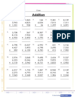 Addition of 3 Numbers Worksheet
