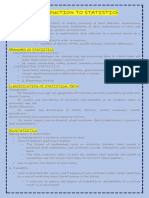 Introduction to Statistics and Biostatistics Concepts