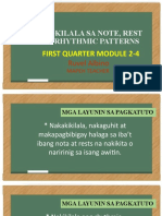 Pagkilala Sa Note, Rest at Rhythmic Patterns Q1 M1-2