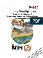 Araling Panlipunan: Quarter 3-Module 4 Ikalawang Yugto NG Kolonyalismo at Imperyalismo