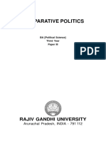 Comparative Politics: Rajiv Gandhi University