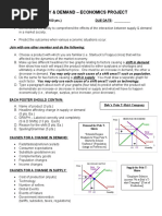 Supply and Demand Project