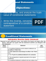 Lesson On Conditional Statements