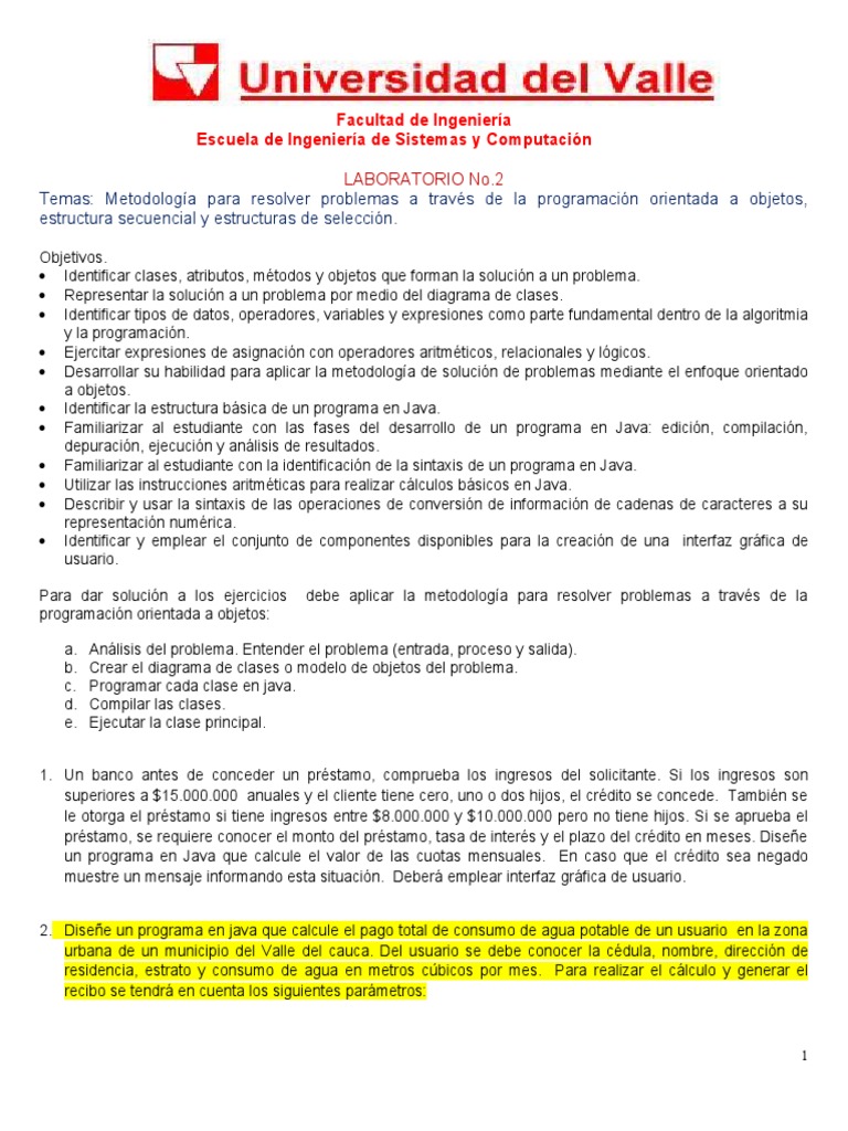 Metodología de Programación en Java | PDF | Programación | Programa de ...