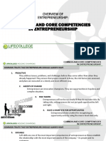 Common and Core Competencies in Entrepreneurship