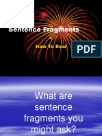 Sentence Fragments: How To Deal