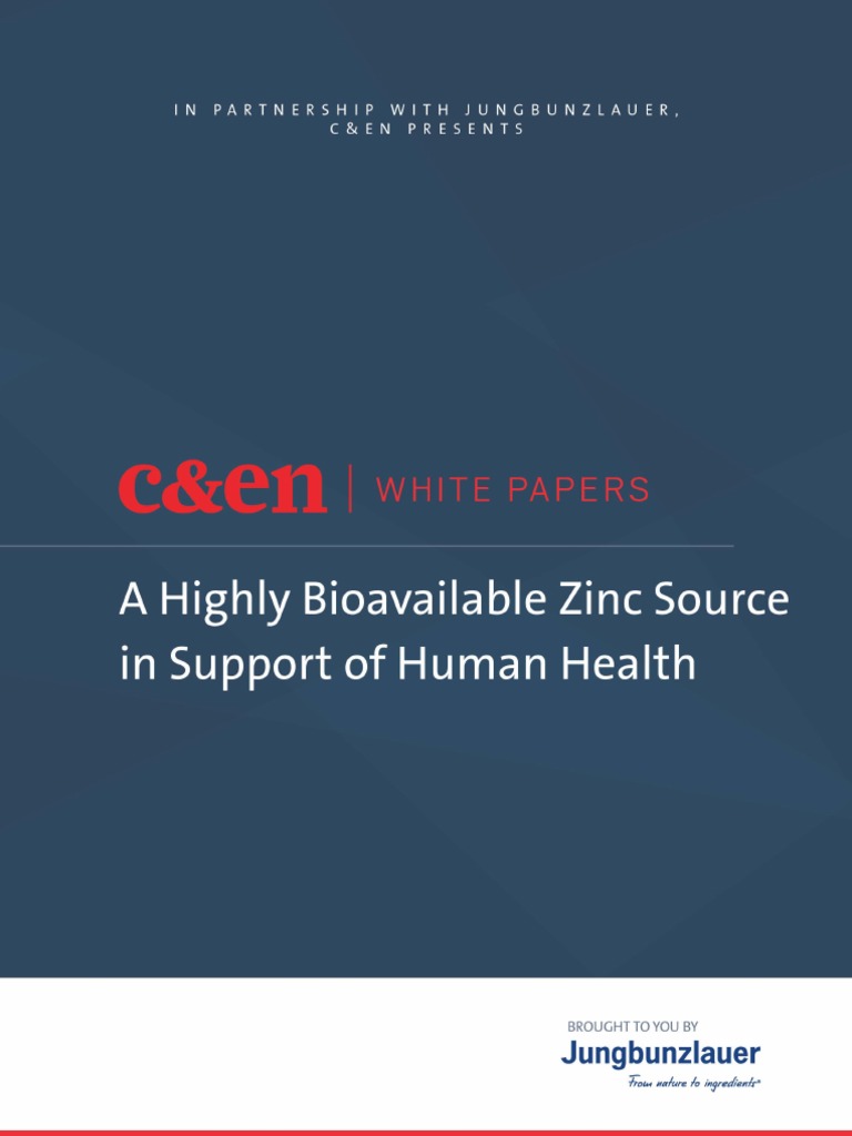 Jungbunzlauer Zinc Citrate PDF Zinc Dietary Supplements