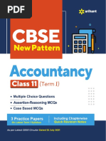 CBSE Accountancy Class 11 Term 1 Objective Question Bank